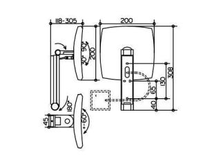 Косметическое зеркало с подсветкой Keuco  iLook move 17613179003 хром